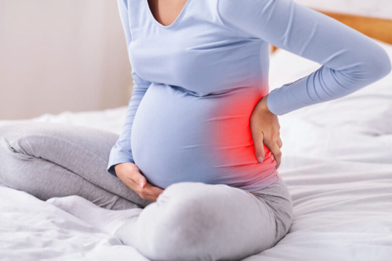 Pregnant Woman Experiencing Back Pain