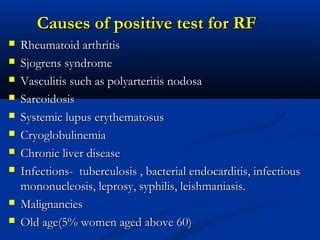 Rheumatoid Factor Test Result