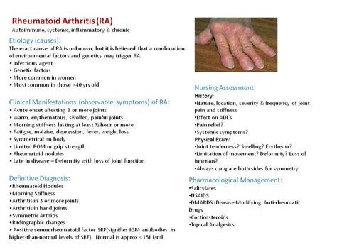 Understanding Rheumatoid Arthritis Severity: Diagnostic Tools and Assessment Methods